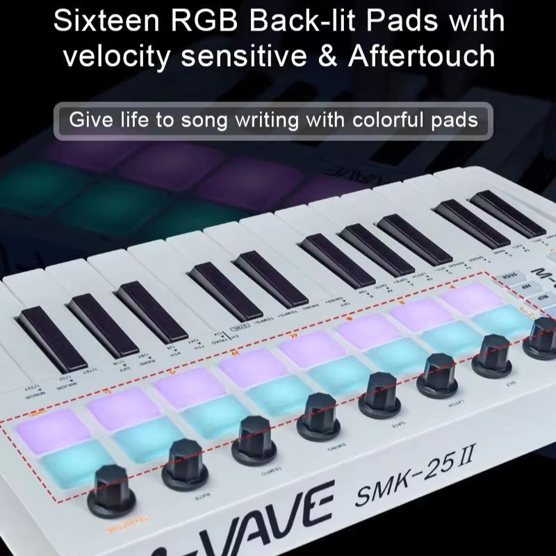 M-Vave Smk-25 Midi Keyboard Co - Midi Controller Pad review and price