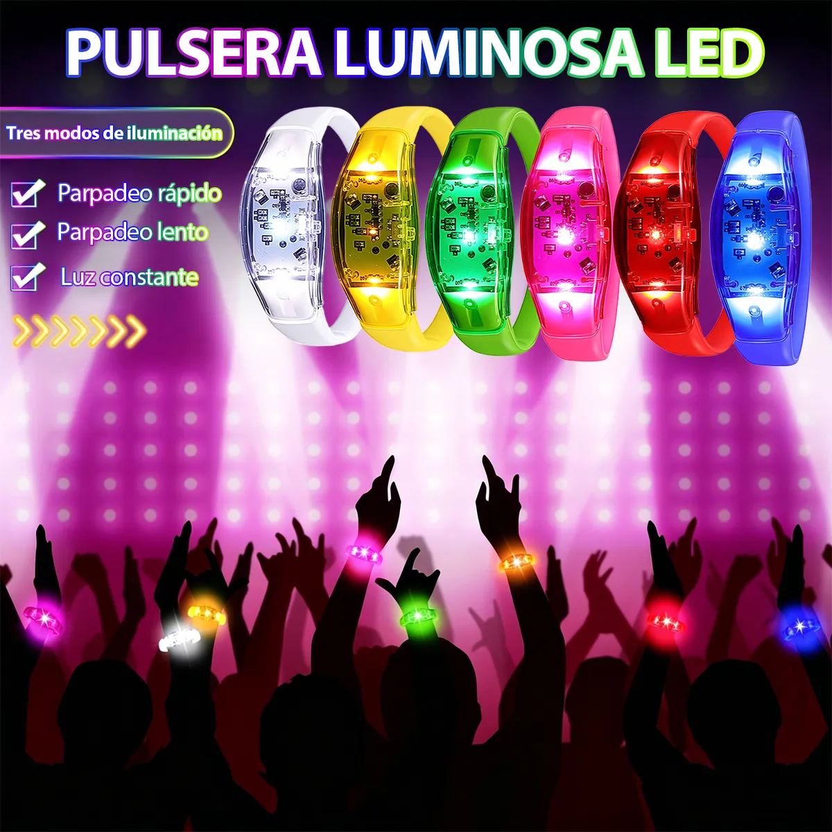 6PCS LED Bracelets Sound Activ - Audio Music Dj review and price